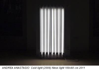 ANDREA ANASTASIO Cold light (2008) Neon light 100x60 cm 2011