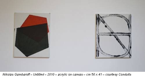 Nikolas Gambaroff – Untitled – 2010 – acrylic on canvas – cm 50 x 41 – courtesy Conduits