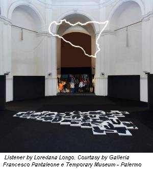 Listener by Loredana Longo. Courtasy by Galleria Francesco Pantaleone e Temporary Museum - Palermo