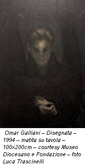 Omar Galliani – Disegnata – 1994 – matita su tavola – 100x200cm – courtesy Museo Diocesano e Fondazione – foto Luca Trascinelli