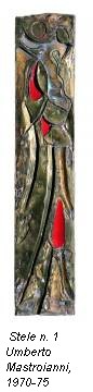 Stele n. 1 Umberto Mastroianni, 1970-75