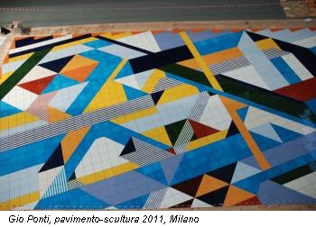 Gio Ponti, pavimento-scultura 2011, Milano