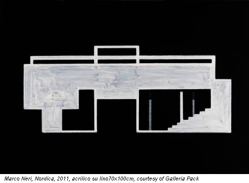 Marco Neri, Nordica, 2011, acrilico su lino70x100cm, courtesy of Galleria Pack