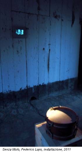 Senza titolo, Federico Lupo, installazione, 2011