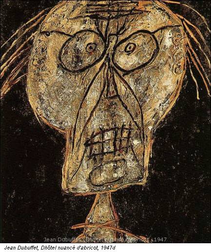 Jean Dubuffet, Dhôtel nuanc&eacute; d'abricot, 1947d