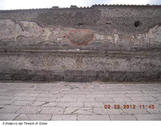 Il distacco dal Tempio di Giove