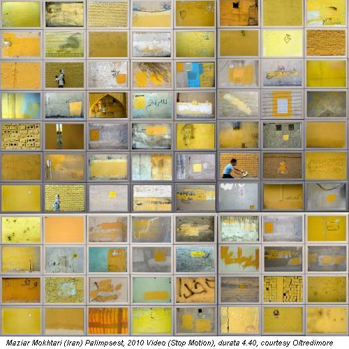 Maziar Mokhtari (Iran) Palimpsest, 2010 Video (Stop Motion), durata 4.40, courtesy Oltredimore