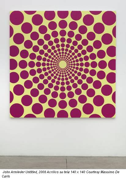 John Armleder Untitled, 2008 Acrilico su tela 140 x 140 Courtesy Massimo De Carlo