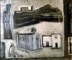 Severini, La terrazza coi colombi