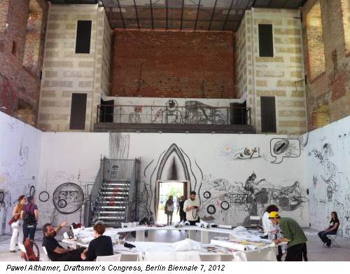 Pawel Althamer, Draftsmen’s Congress, Berlin Biennale 7, 2012