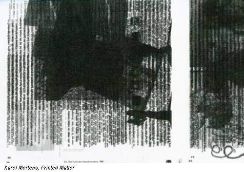 Karel Mertens, Printed Matter