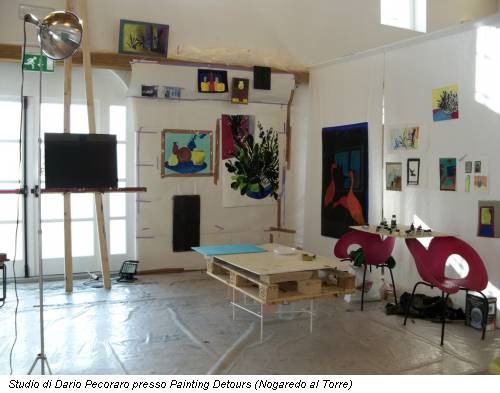 Studio di Dario Pecoraro presso Painting Detours (Nogaredo al Torre)