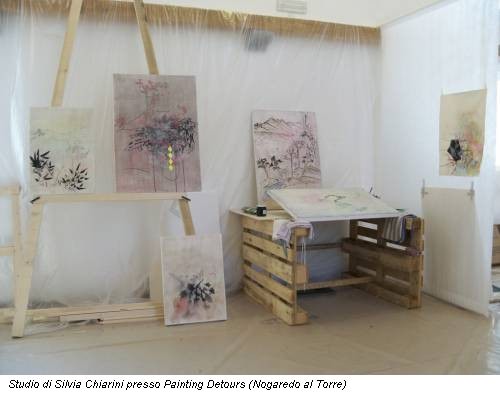 Studio di Silvia Chiarini presso Painting Detours (Nogaredo al Torre)