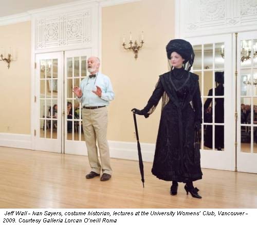 Jeff Wall - Ivan Sayers, costume historian, lectures at the University Womens’ Club, Vancouver - 2009. Courtesy Galleria Lorcan O’neill Roma