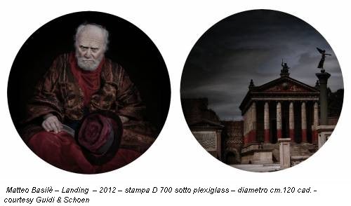 Matteo Basilè – Landing – 2012 – stampa D 700 sotto plexiglass – diametro cm.120 cad. - courtesy Guidi & Schoen