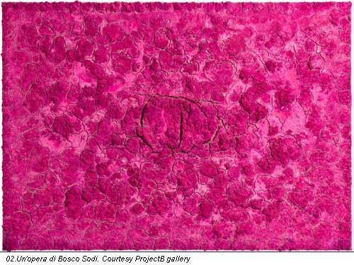 Un'opera di Bosco Sodi. Courtesy ProjectB gallery