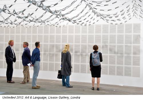 Unlimited 2012: Art & Language, Lisson Gallery, Londra
