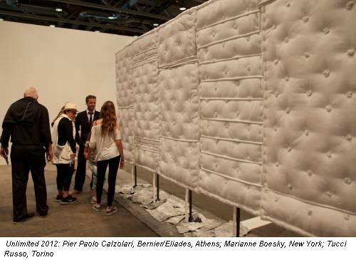 Unlimited 2012: Pier Paolo Calzolari, Bernier/Eliades, Athens; Marianne Boesky, New York; Tucci Russo, Torino
