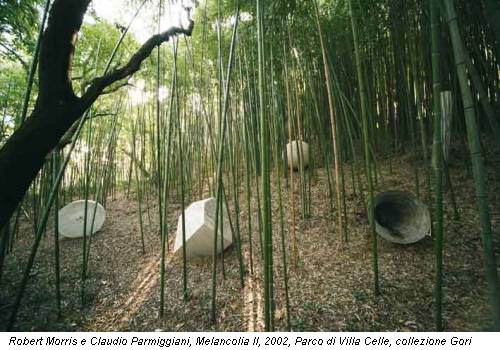 Robert Morris e Claudio Parmiggiani, Melancolia II, 2002, Parco di Villa Celle, collezione Gori