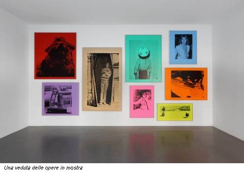 Una veduta delle opere in mostra