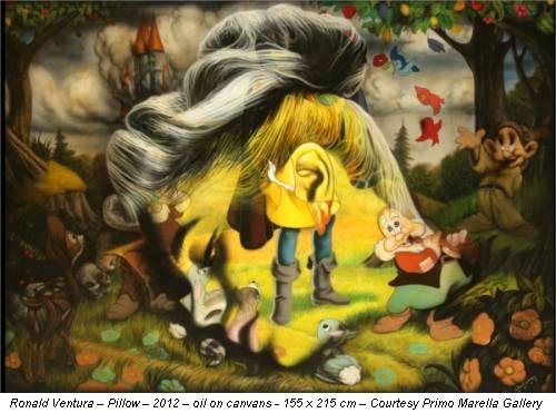 Ronald Ventura – Pillow – 2012 – oil on canvans - 155 x 215 cm – Courtesy Primo Marella Gallery