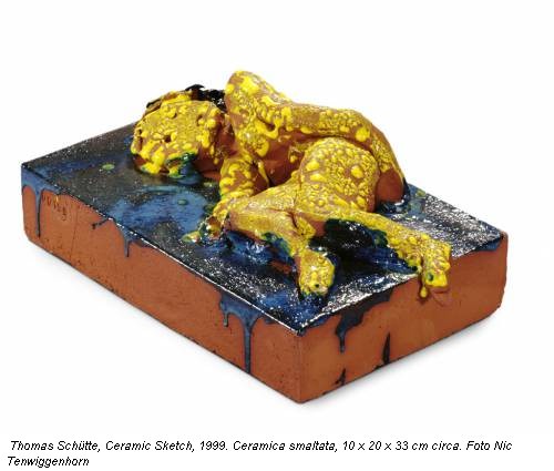 Thomas Schütte, Ceramic Sketch, 1999. Ceramica smaltata, 10 x 20 x 33 cm circa. Foto Nic Tenwiggenhorn