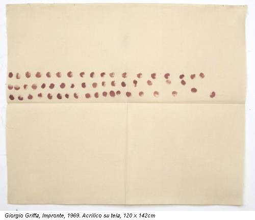 Giorgio Griffa, Impronte, 1969. Acrilico su tela, 120 x 142cm