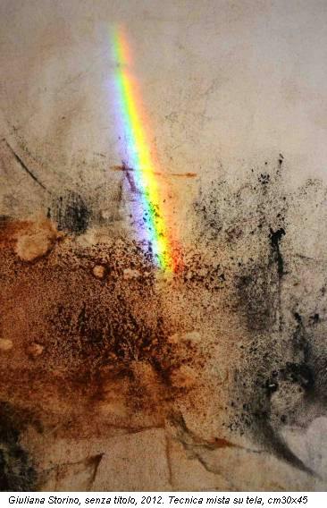 Giuliana Storino, senza titolo, 2012. Tecnica mista su tela, cm30x45