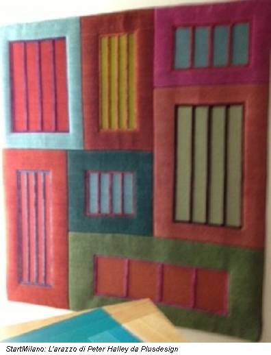 StartMilano: L'arazzo di Peter Halley da Plusdesign