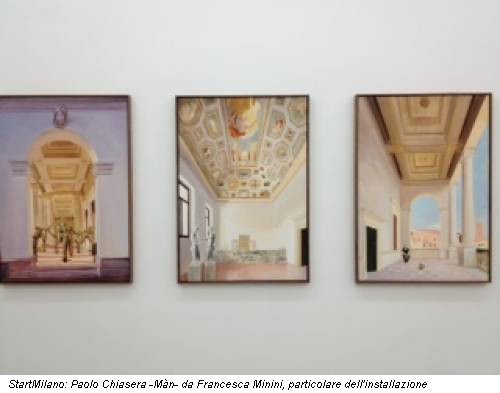 StartMilano: Paolo Chiasera -Màn- da Francesca Minini, particolare dell'installazione