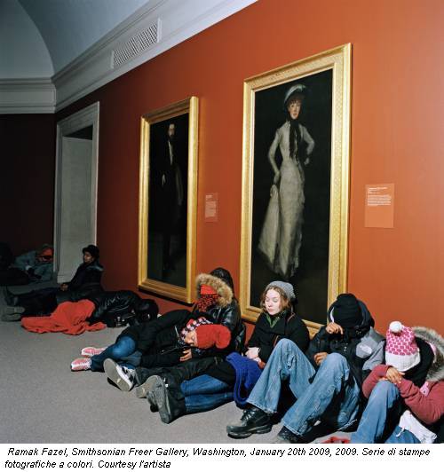Ramak Fazel, Smithsonian Freer Gallery, Washington, January 20th 2009, 2009. Serie di stampe fotografiche a colori. Courtesy l'artista