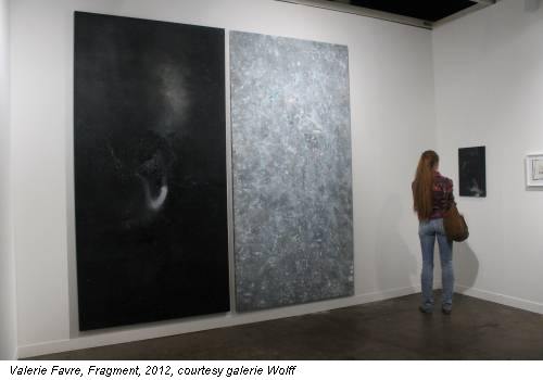 Valerie Favre, Fragment, 2012, courtesy galerie Wolff
