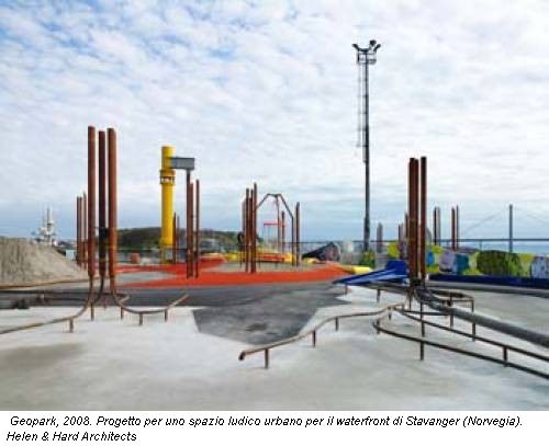 Geopark, 2008. Progetto per uno spazio ludico urbano per il waterfront di Stavanger (Norvegia). Helen & Hard Architects