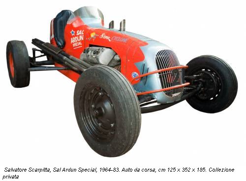 Salvatore Scarpitta, Sal Ardun Special, 1964-83. Auto da corsa, cm 125 x 352 x 185. Collezione privata