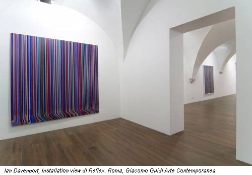 Ian Davenport, installation view di Reflex. Roma, Giacomo Guidi Arte Contemporanea