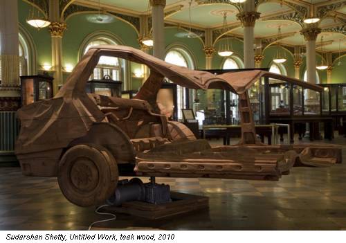 Sudarshan Shetty, Untitled Work, teak wood, 2010