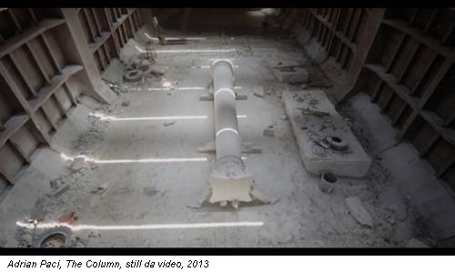 Adrian Paci, The Column, still da video, 2013