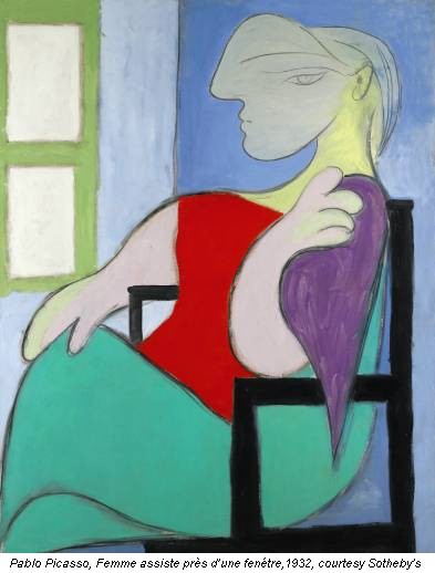Pablo Picasso, Femme assiste près d’une fen&eacute;tre,1932, courtesy Sotheby's