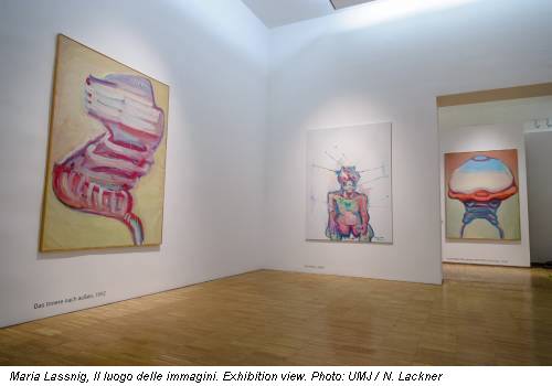 Maria Lassnig, Il luogo delle immagini. Exhibition view. Photo: UMJ / N. Lackner