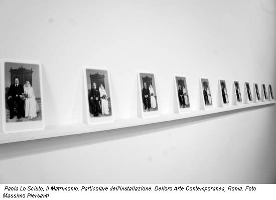 Paola Lo Sciuto, Il Matrimonio. Particolare dell'installazione. Delloro Arte Contemporanea, Roma. Foto Massimo Piersanti