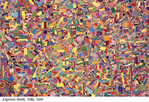 Alighiero Boetti, Tutto, 1989
