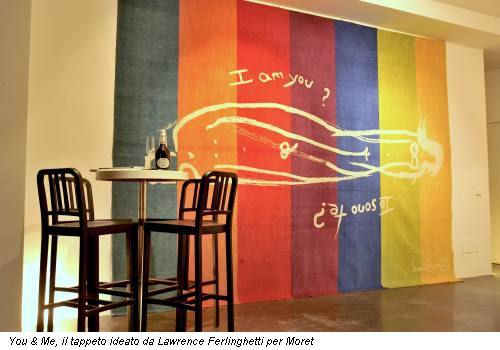 You & Me, il tappeto ideato da Lawrence Ferlinghetti per Moret