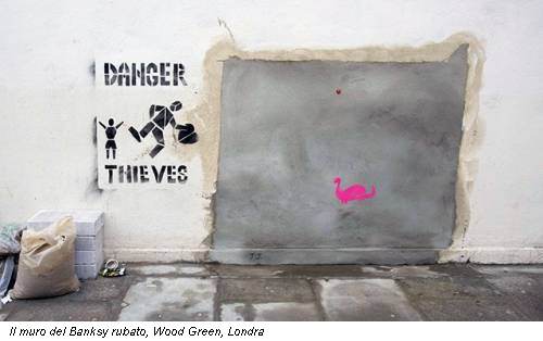 Il muro del Banksy rubato, Wood Green, Londra