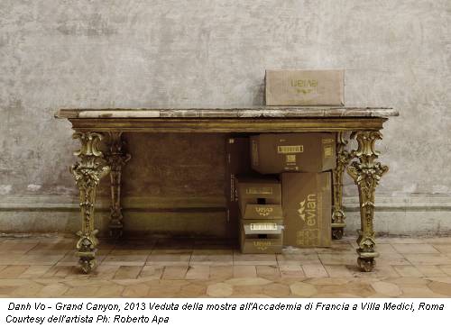 Danh Vo - Grand Canyon, 2013 Veduta della mostra all'Accademia di Francia a Villa Medici, Roma Courtesy dell'artista Ph: Roberto Apa