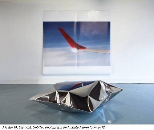 Alystar McClymont, Untitled photograph and inflated steel form 2012