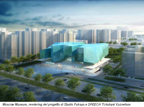 Moscow Museum, rendering del progetto di Studio Fuksas e SPEECH Tchoban/ Kuznetsov
