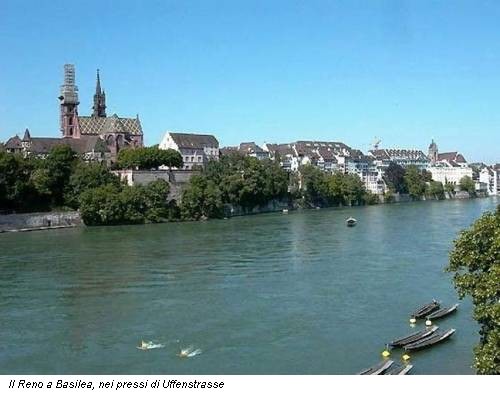 Il Reno a Basilea, nei pressi di Uffenstrasse