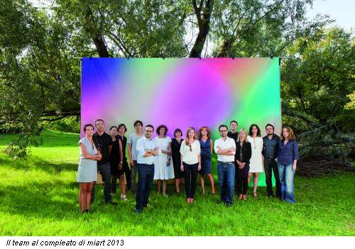 Il team al compleato di miart 2013