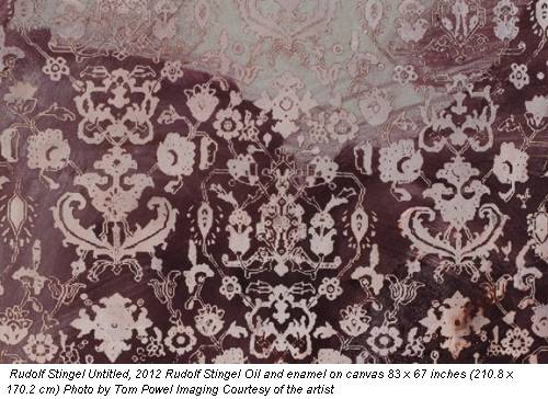 Rudolf Stingel Untitled, 2012 Rudolf Stingel Oil and enamel on canvas 83 x 67 inches (210.8 x 170.2 cm) Photo by Tom Powel Imaging Courtesy of the artist