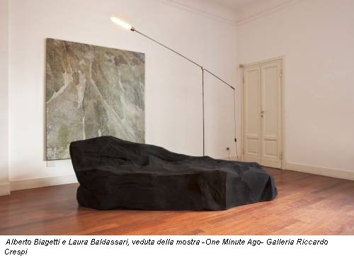 Alberto Biagetti e Laura Baldassari, veduta della mostra -One Minute Ago- Galleria Riccardo Crespi